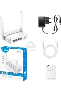 Роутер Cudy WR300 N300 10/100BASE-TX/Wi-Fi белый