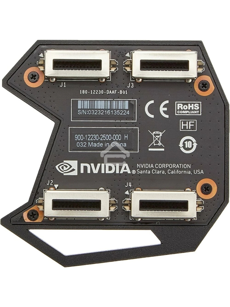 Мост SLI для организации совместной работы двух видеокарт GEFORCE GTX SLI HB BRIDGE, 2-SLOT (900-12230-2500-000) RTL {40}