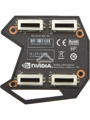 Мост SLI для организации совместной работы двух видеокарт GEFORCE GTX SLI HB BRIDGE, 2-SLOT (900-12230-2500-000) RTL {40}