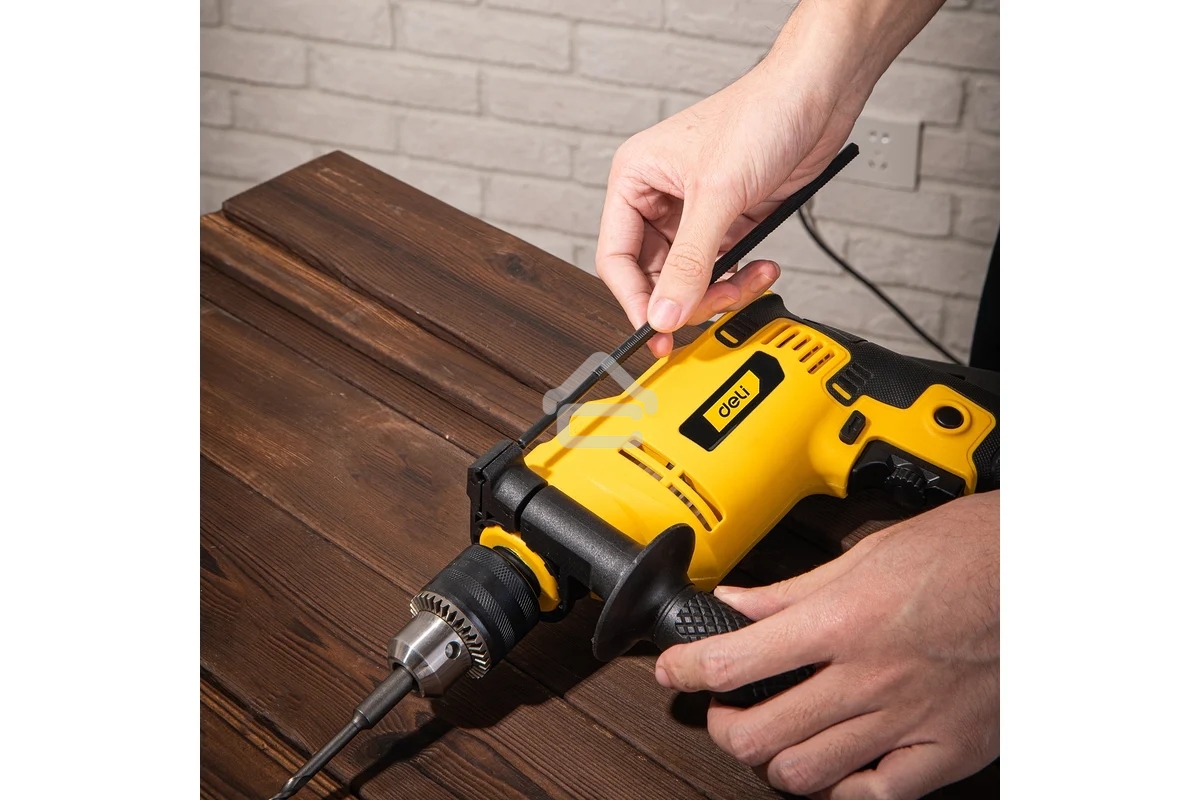 Дрель Deli DL-CZ13-E1, 650Вт, сетевая, ударная