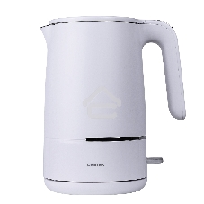 Чайник электрический Centek CT-1012 (белый) 1.5л, 2200 Вт, двойные стенки, бесшовная колба, эффект термоса