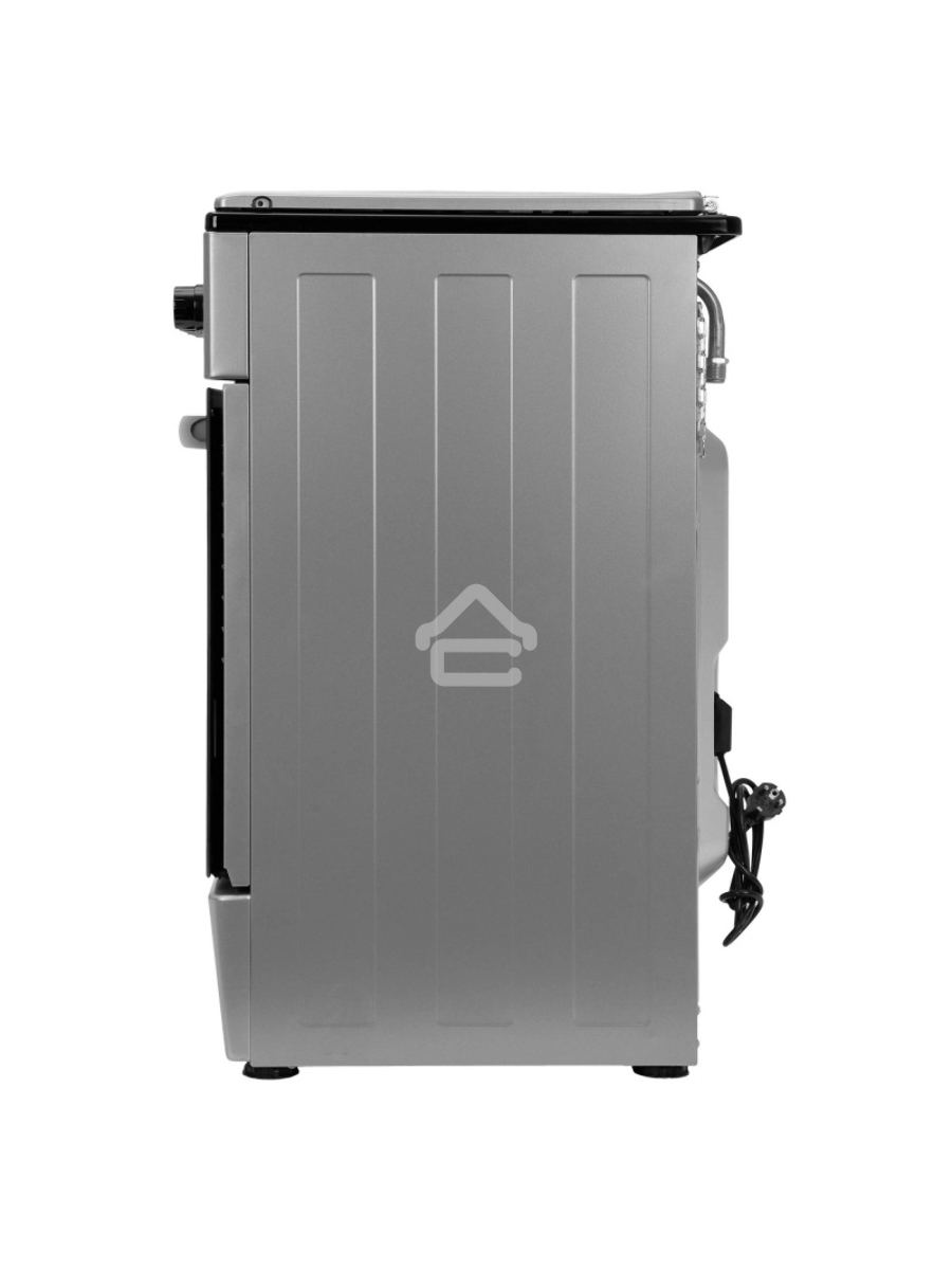 Плита комбинированная Kraft KF-FSK5302ES серый, конфорок 4 газовых, духовка 58 л, 50 см x 85.5 см x 55 см