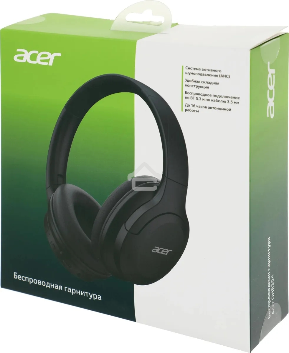 Наушники с микрофоном Acer OHR304 черный мониторные BT оголовье