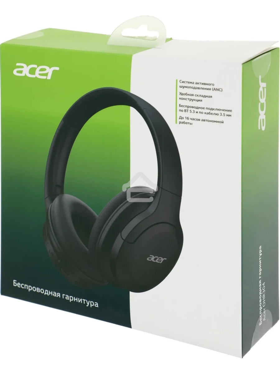 Наушники с микрофоном Acer OHR304 черный мониторные BT оголовье