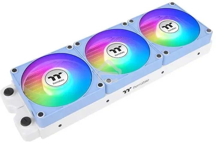 Комплект вентиляторов для корпуса Thermaltake CT140 EX Reverse ARGB Sync (3 шт.) голубой, 140 мм, 1800 об/мин, 32.8 дБ, 4 pin