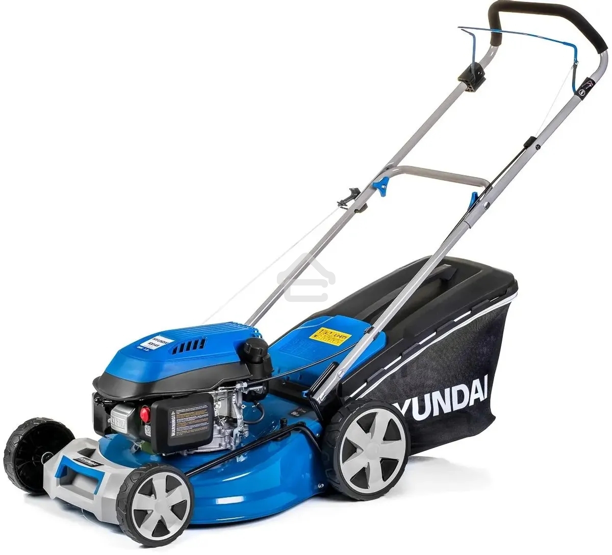 Бензиновая газонокосилка HYUNDAI L4620 двигатель Hyundai ICV145,4-х такт, 3.8 л.с./145 см3, Ширина среза 45,7 см, Высота среза 25-75 мм, 23,5 кг