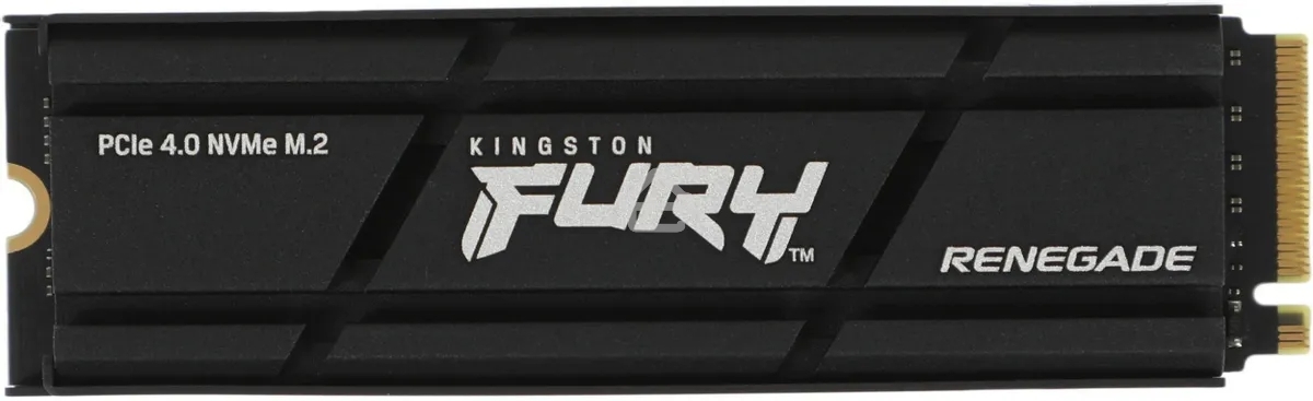 Накопитель SSD Kingston Fury Renegade, 4Tb, PCIe 4.0 x4, M.2 2280, NVMe, R/W 7300/7000, с радиатором