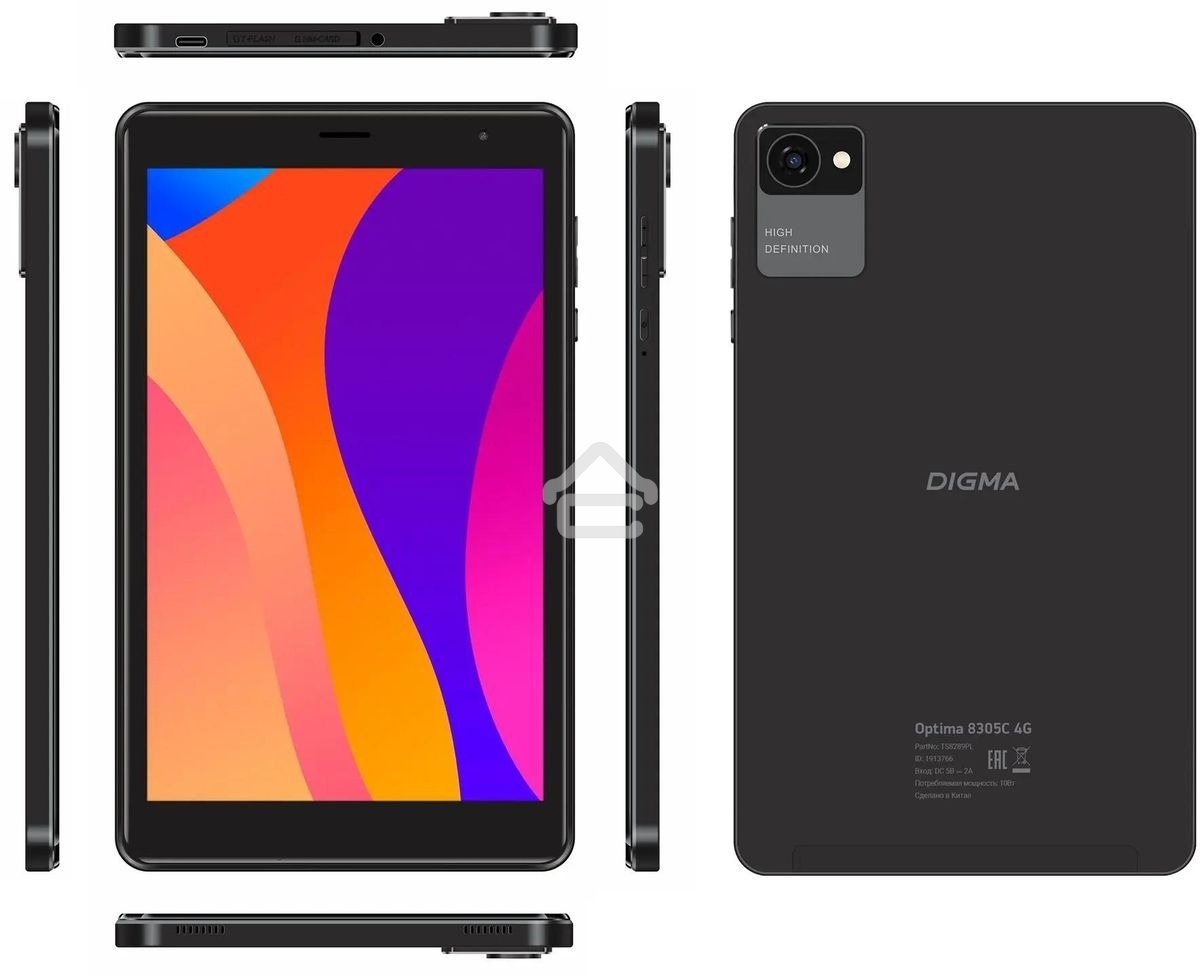 Планшет Digma Optima 8305C 4G 3/32Gb черный
