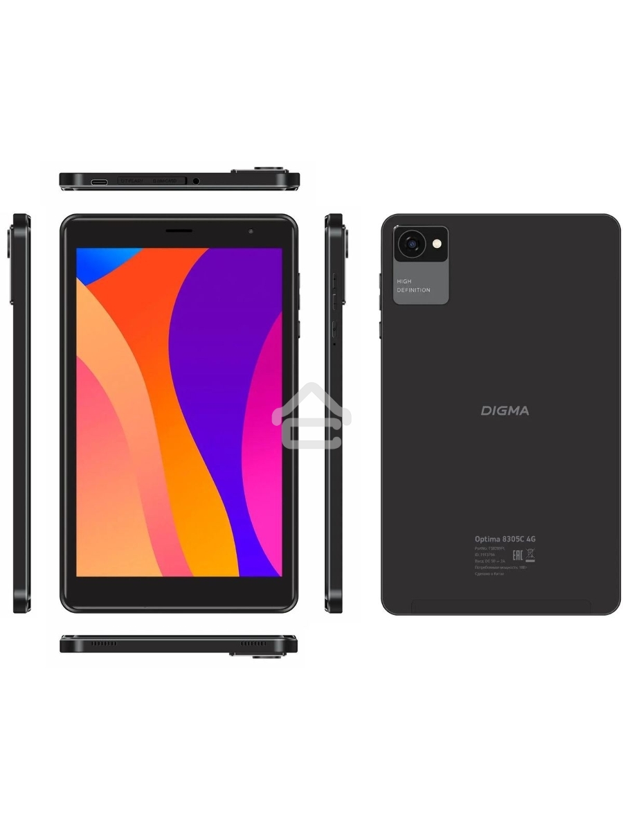 Планшет Digma Optima 8305C 4G 3/32Gb черный