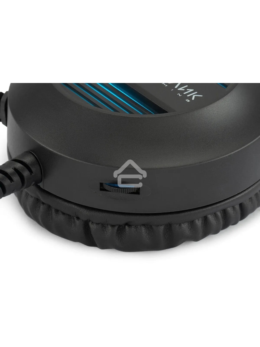 Наушники с микрофоном Оклик HS-L300G Black черный 2.2м мониторные USB оголовье (1796949)