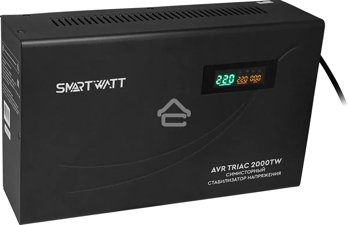 Стабилизатор напряжения Smartwatt AVR Triac 2000TW 2000ВА черный