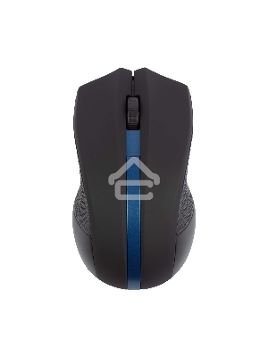 Мышь беспроводная HIPER HOMW-074 черный/синий, 1000 dpi, радиоканал, USB, кнопки - 3