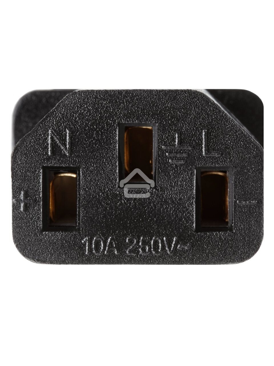Кабель компьютер-розетка 220V EURO VDE 3G*1.0mm2 медь TELECOM TE021-CU 1,8м