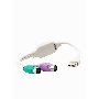 Кабель AM-2xPS/2 0.1м VCOM USB->2xPS/2 (адаптер для подключения PS/2 клавиатуры и мыши к USB порту), VUS7057