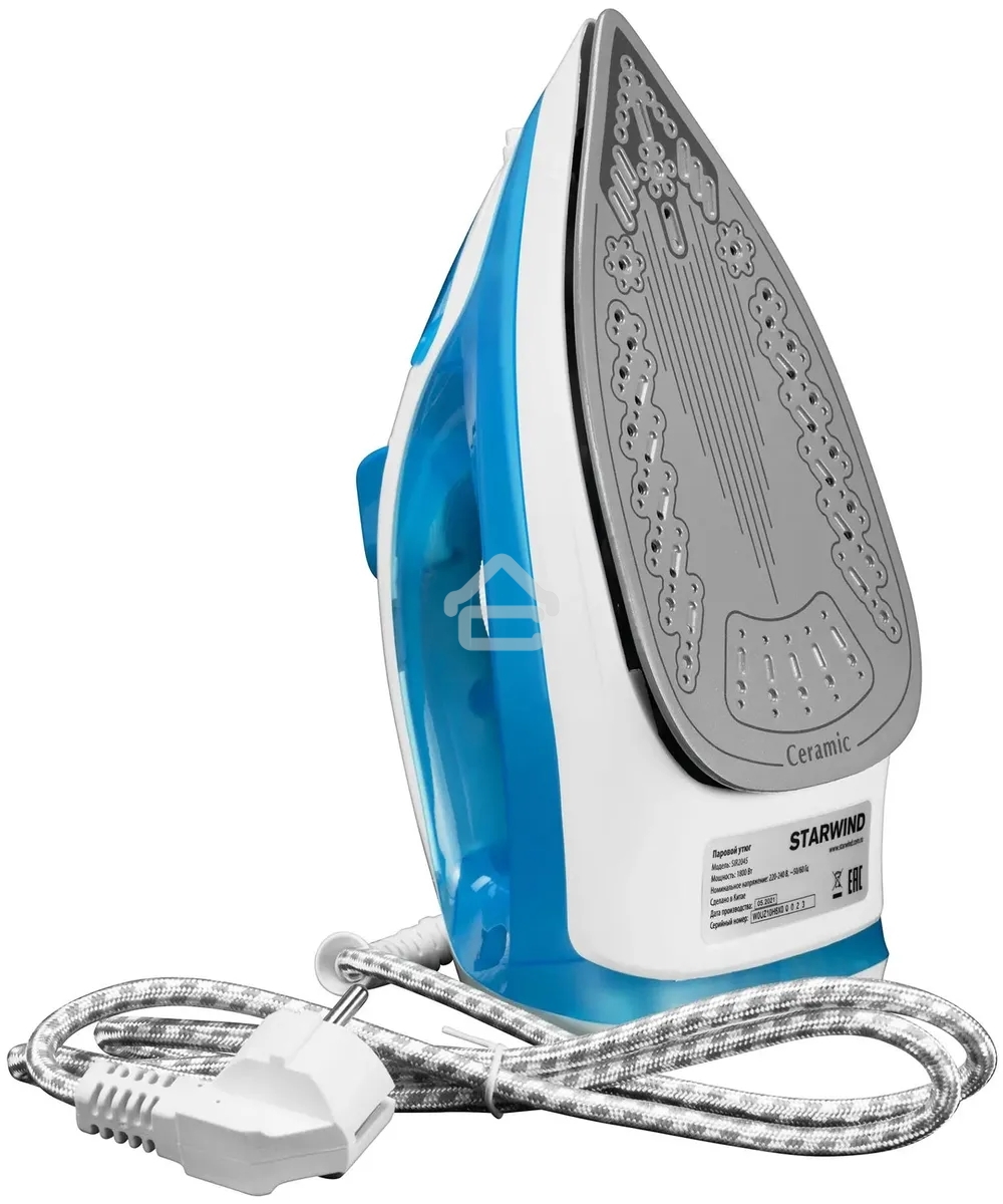 Утюг Starwind SIR2045 1800 Вт голубой/белый
