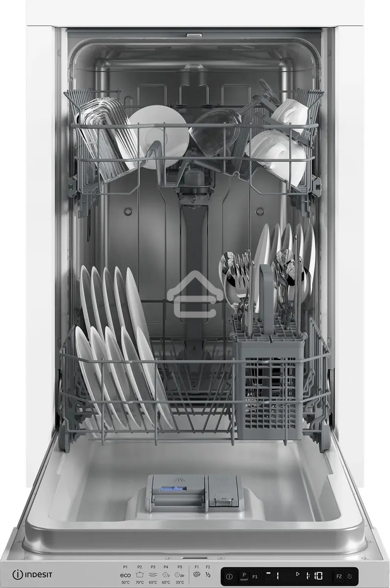 Встраиваемая посудомоечная машина Indesit DIS 1C59, белый, 44.8 см, 10 компл., 48 дБ, класс A