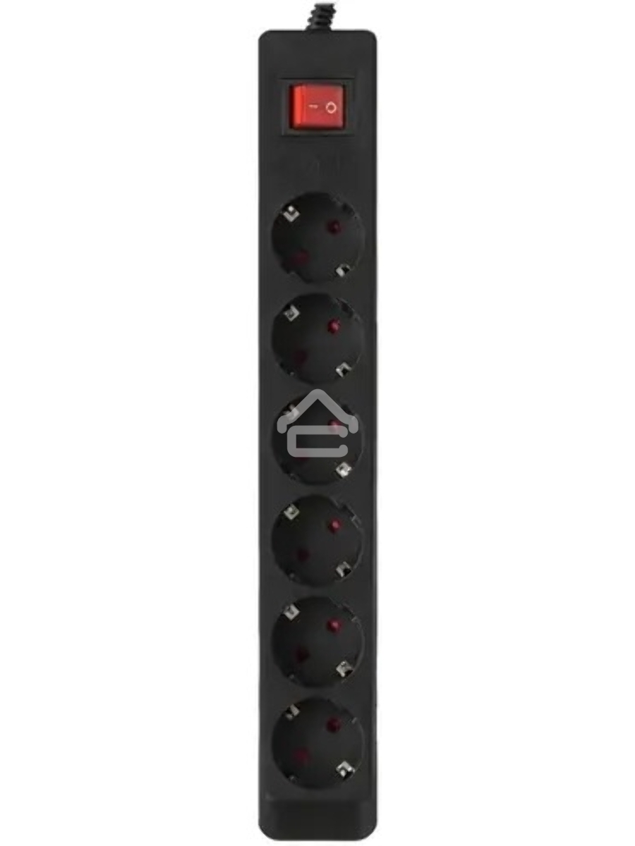 Фильтр SVEN Optima 5,0 м (6 розеток с защитными шторками) черный, цветная коробка