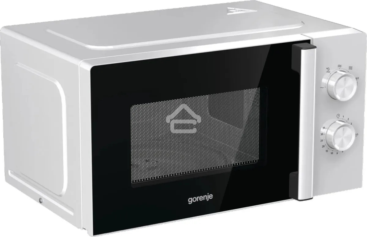 Микроволновая печь Gorenje MO20E1WH белый, 20 л, 800 Вт, переключатели - поворотный механизм