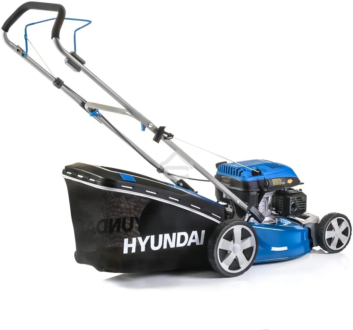 Бензиновая газонокосилка HYUNDAI L4620 двигатель Hyundai ICV145,4-х такт, 3.8 л.с./145 см3, Ширина среза 45,7 см, Высота среза 25-75 мм, 23,5 кг