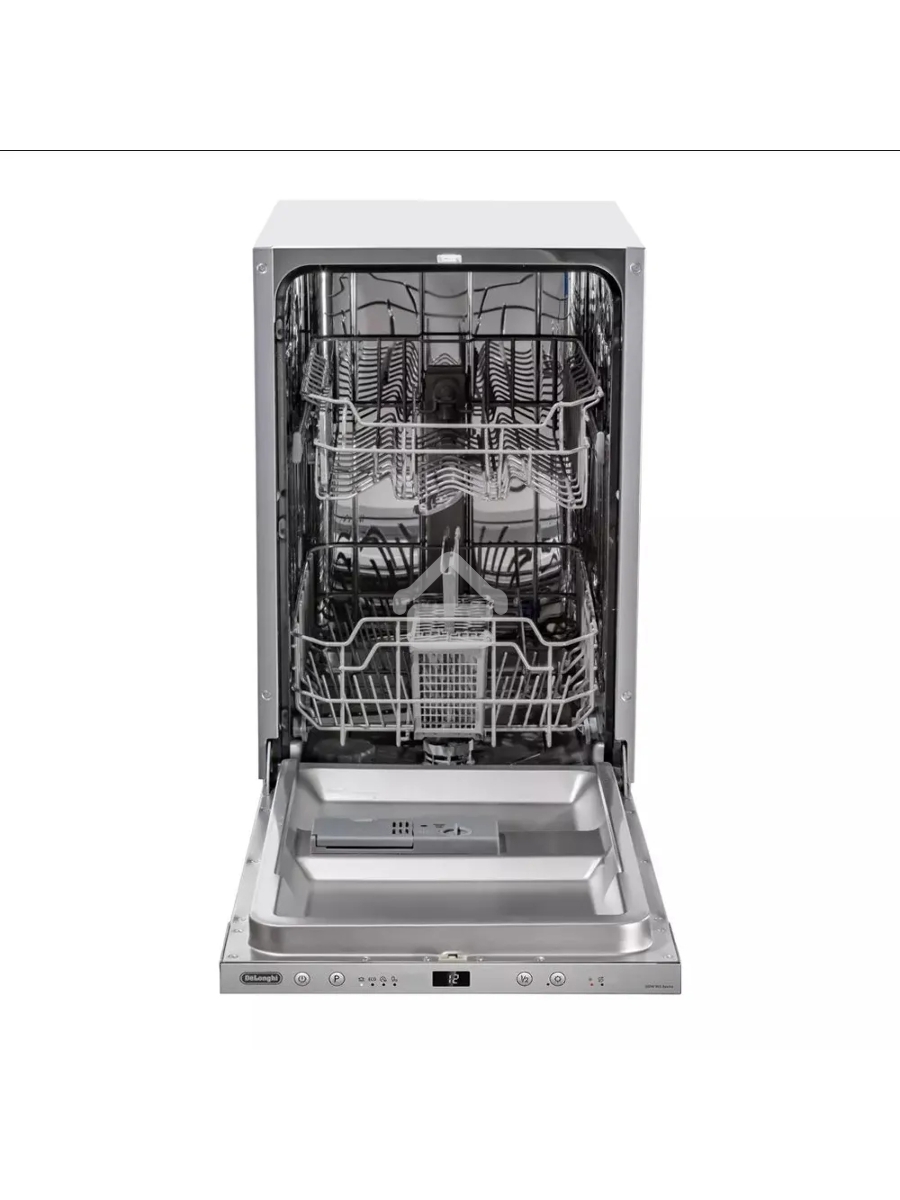 Встраиваемая посудомоечная машина DeLonghi DDW 06S Basilia, серебристый, 44.8 см, 9 компл., 49 дБ, класс A++