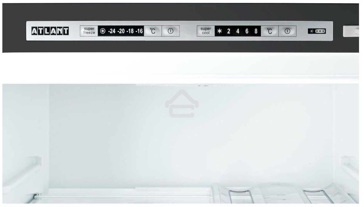 Холодильник Atlant ХМ 6624-189 серебристый двухкамерный 228/119 л морозилка снизу, капельная система