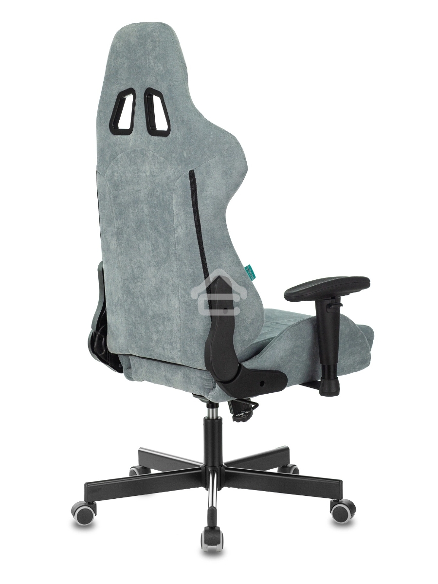 Кресло игровое Бюрократ VIKING KNIGHT LT28 FABRIC серо-голубой крестовина металл/пластик