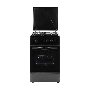 Плита газовая Kraft KF-FSK5301GBL черный, конфорок 4 газовых, духовка 58 л, 50 см x 85.5 см x 55.6 см