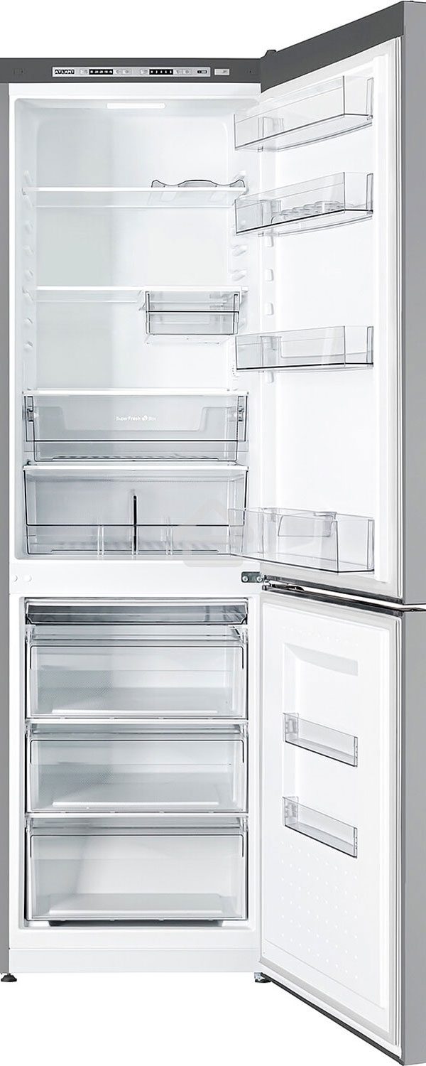 Холодильник Atlant ХМ 6624-189 серебристый двухкамерный 228/119 л морозилка снизу, капельная система