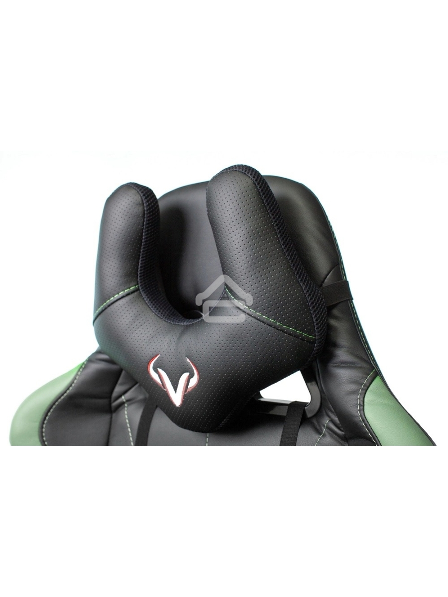 Кресло игровое Бюрократ VIKING 5 AERO LGREEN черный/салатовый искусственная кожа