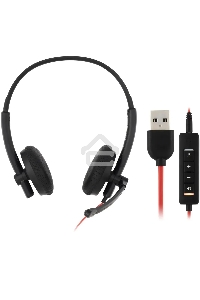 Наушники с микрофоном Oklick/Оклик HS-L900 черный 1.8м накладные оголовье
