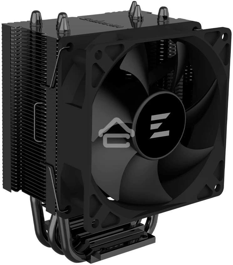 Кулер ZALMAN CNPS4X BLACK V2, 92мм FAN, 3 HEAT PIPES, 4-PIN PWM, 800-2000 RPM, 29DBA, HYDRO BEARING, LGA1851/1700, AM5/AM4, screw type installation