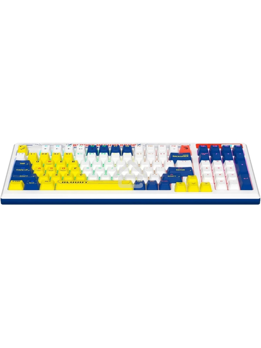Клавиатура A4Tech Bloody B950 проводная USB синий/белый