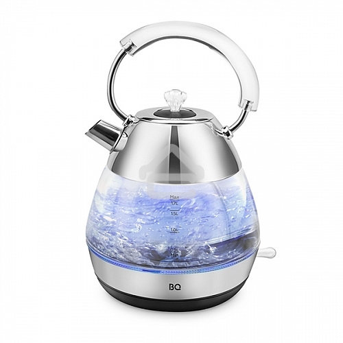 Чайник электрический BQ KT1737G стальной. Чайник, Мощность: 2200 Вт, Объем: 1.7 л