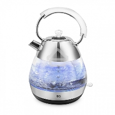 Чайник электрический BQ KT1737G стальной. Чайник, Мощность: 2200 Вт, Объем: 1.7 л