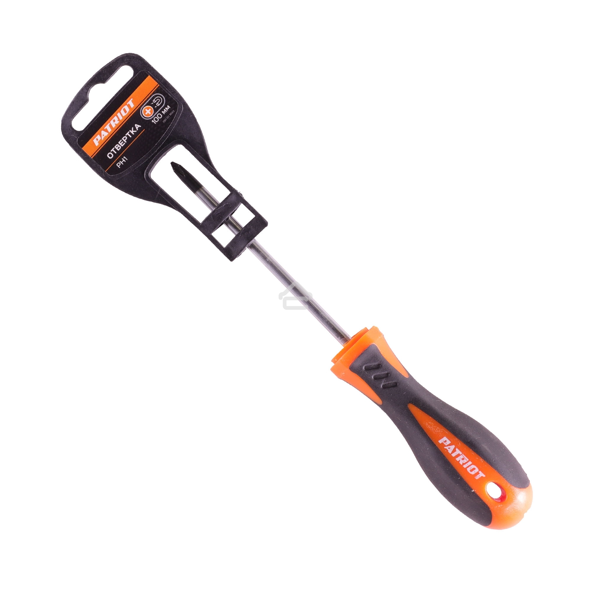 Отвертка Patriot PH1x100, CR-V, магнитная, двухкомпонентная рукоятка