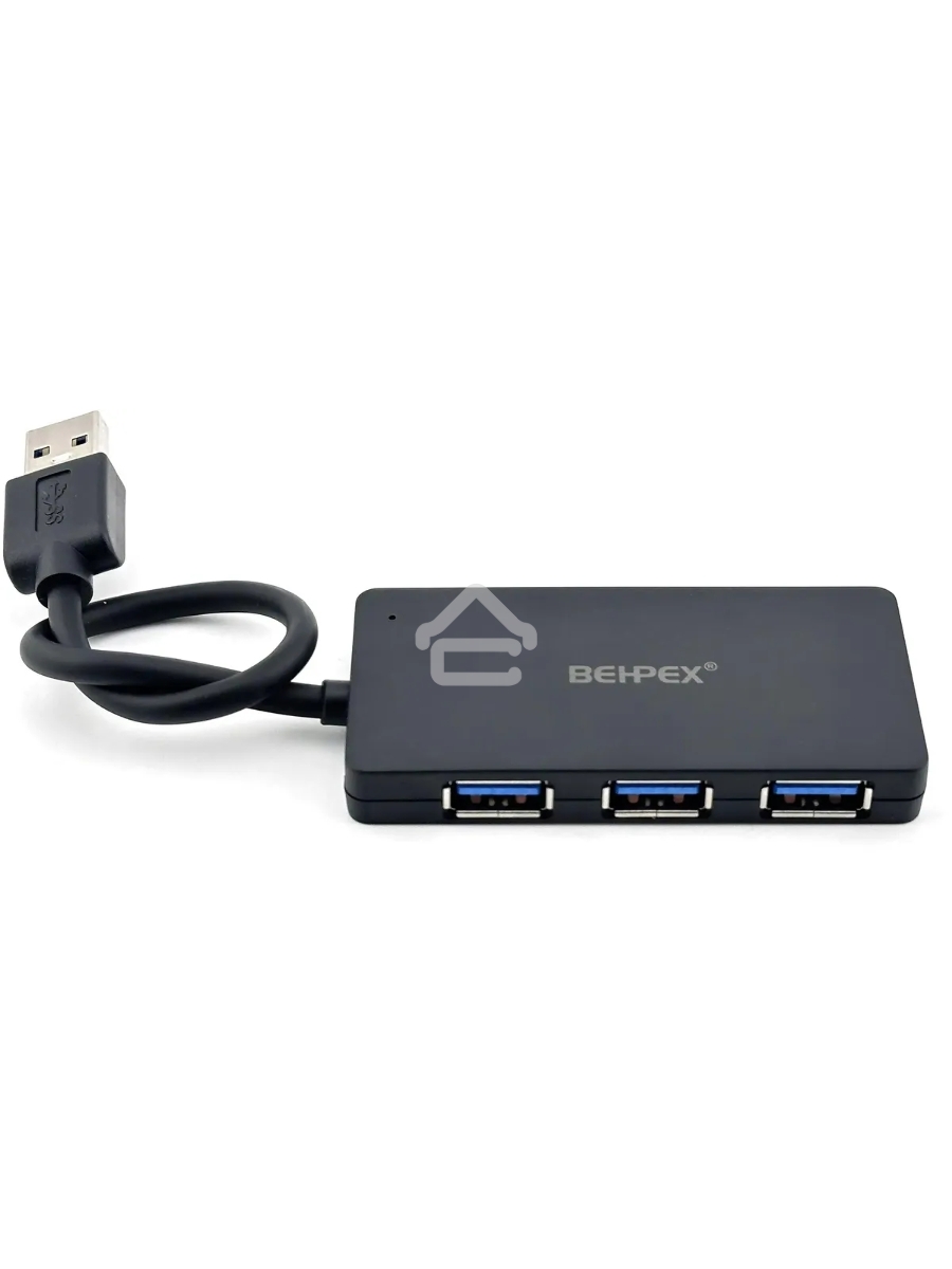 Разветвитель USB 3.0 BPH-3013 4порт. черный