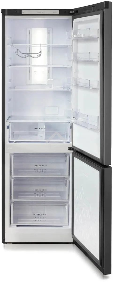 Холодильник Бирюса Б-W980NF графит двухкамерный 240/130л морозилка снизу, No Frost