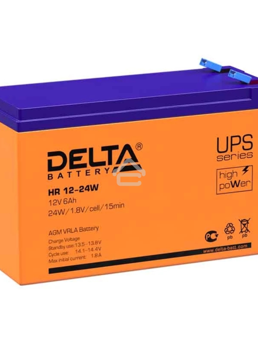 Батарея Delta HR 12-24 W (12V, 6Ah)