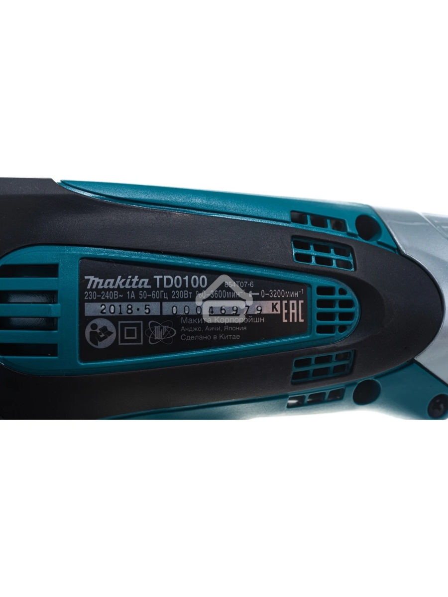 Шуруповерт Makita TD0100, Сетевой, 230Вт, Ударный
