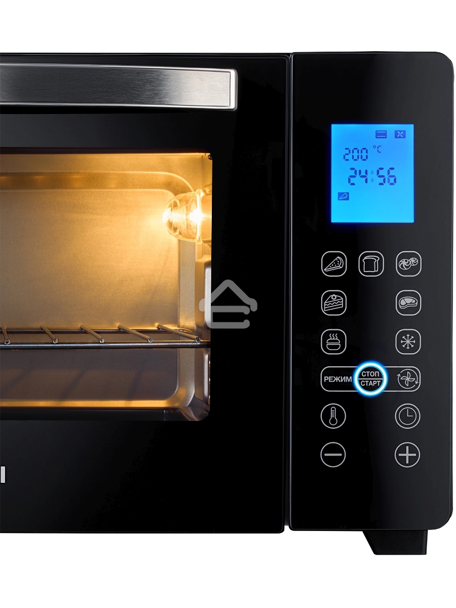 Мини-печь Hyundai MIO-HY096 28л. 1600Вт черный