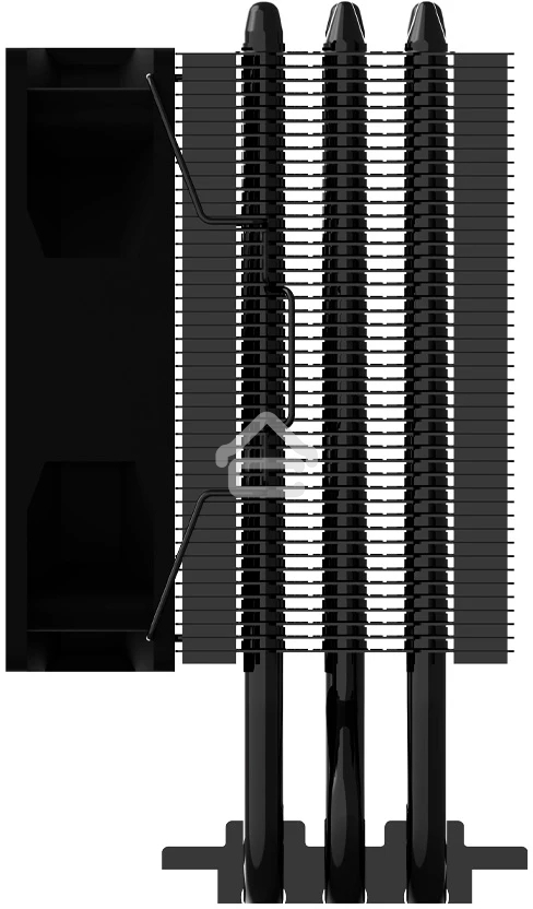 Кулер ZALMAN CNPS4X BLACK V2, 92мм FAN, 3 HEAT PIPES, 4-PIN PWM, 800-2000 RPM, 29DBA, HYDRO BEARING, LGA1851/1700, AM5/AM4, screw type installation