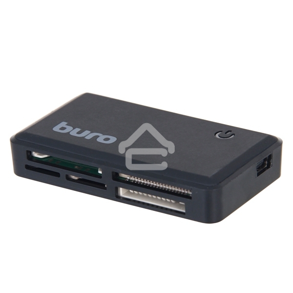 Устройство чтения карт памяти USB2.0 Buro BU-CR-151 черный