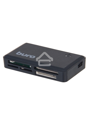 Устройство чтения карт памяти USB2.0 Buro BU-CR-151 черный