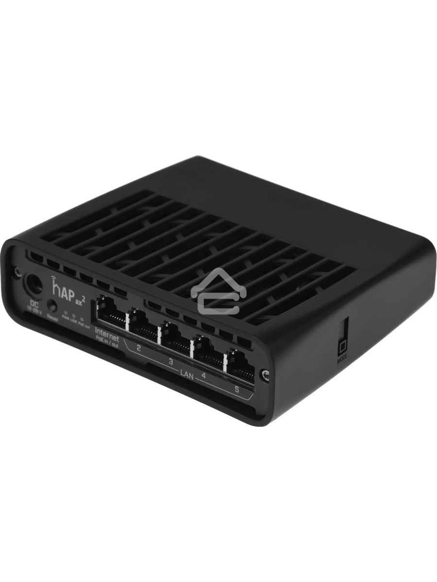 Маршрутизатор mikroTik hAP ax2 C52iG-5HaxD2HaxD-TC WIFI6, 2.4+5Ghz, 5RJ45 1Gbit, 1 POE