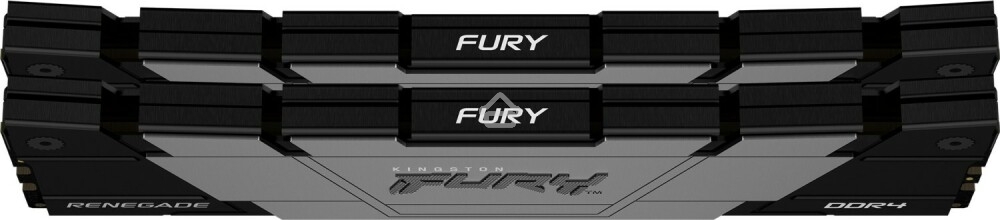 Оперативная память Kingston Fury Renegade, DDR4, 32GB (2x16GB), 3200MHz, CL16, DIMM, с радиаторами, серый/черный
