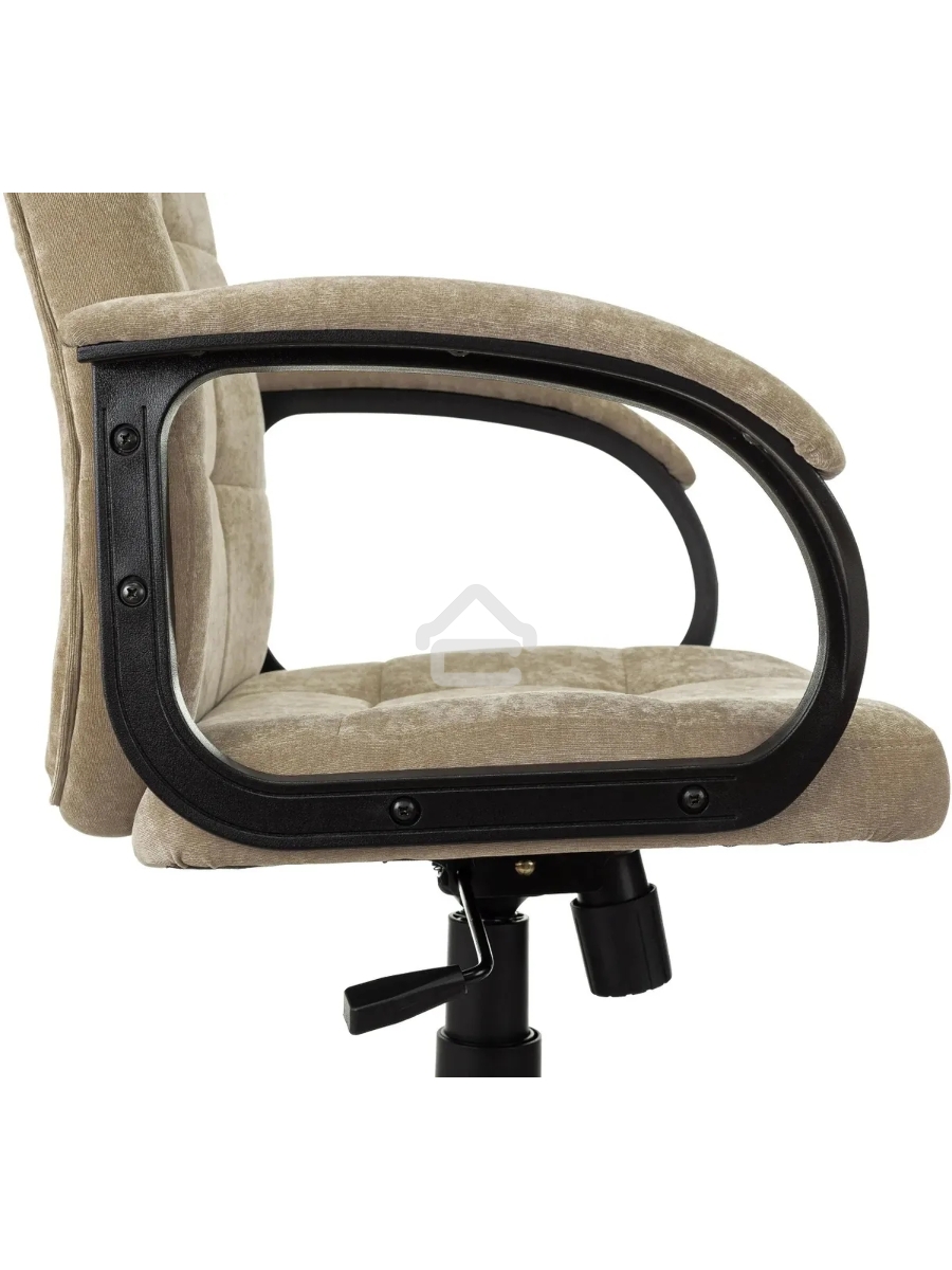 Кресло руководителя Бюрократ CH 002 Fabric Light-21 песочный, крестов. пластик