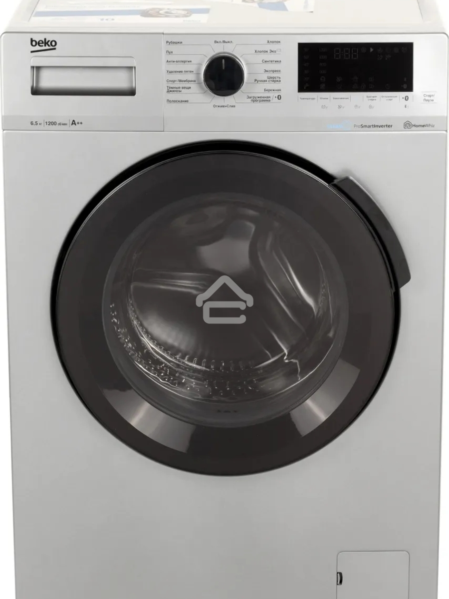 Стиральная машина Beko WSPE6H616S (7322610002) серебристый, загрузка фронтальная 6,5 кг, 1200 об/мин., класс: А++