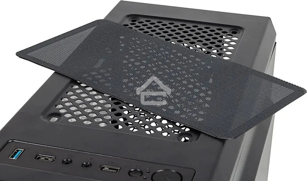 Компьютерный корпус Accord JP-X черный без БП ATX 2xUSB2.0 1xUSB3.0 bott PSU