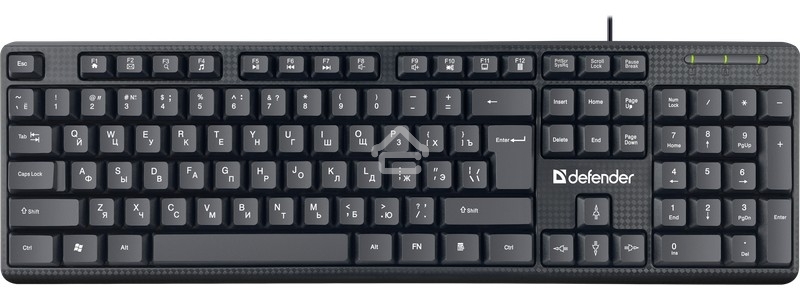 Клавиатура проводная Defender Daily HB-162, USB, черный