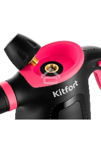 Пароочиститель ручной Kitfort КТ-9170-1 1050Вт черный/малиновый